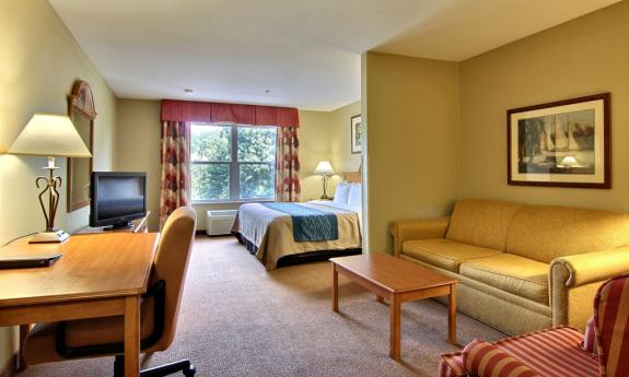 Comfortable living areas make this vacation option more like home.