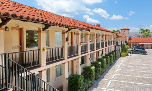 Room entrances at La Fiesta Ocean Inn & Suites