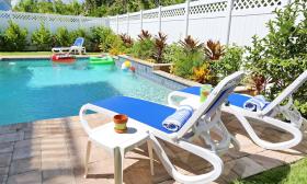 Enjoy the pool at 14F Street Beach House after a long day at St. Augustine Beach