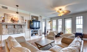 A place to gather with friends and family at a generous-sized vacation rental by Linda's Beach Rentals in St. Augustine.