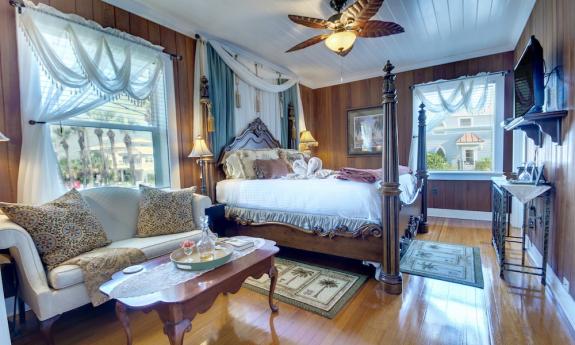 Royal Palm room at Beachfront Bed and Breakfast in St. Augustine Beach, Florida