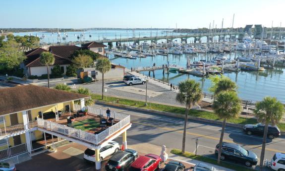 Sun Deck at Marion Motor Lodge in St. Augustine, Fl