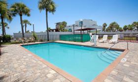 Super 8 pool view in St. Augustine beach, FL. 
