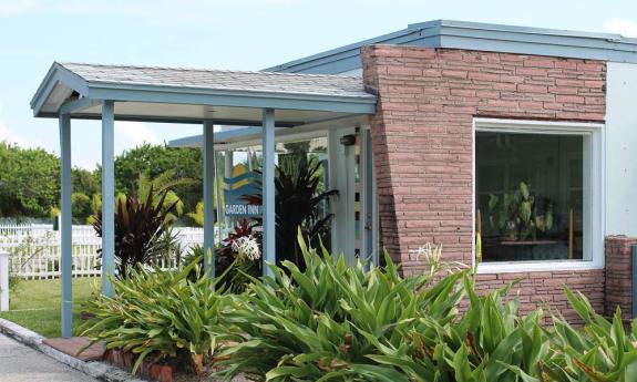 The Vilano Beach Garden Inn offers modern convenience in a charming vintage motel.