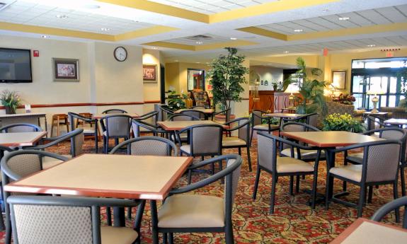 A complimentary breakfast buffet is served every day in the Wingate's dining room.