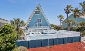 Some of Wren Beach Rentals' casual homes offer special features, like the inviting swimming pool at the Captain's Cottage.
