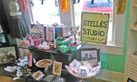 An assortment of hand-selected items at Stella's Studio on Anastasia Island.