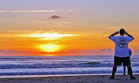 The sunrise view at Anastasia State Park, where the Endless Summer 10K/5K run takes place.