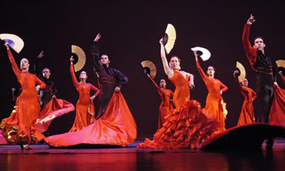 The Ensemble Español Dance Theater performs at Fiesta 450! at the St. Augustine Amphitheatre.