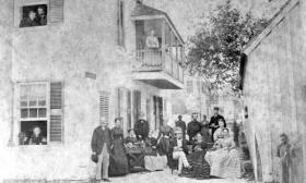 Visitors from the boarding house in the 1860s