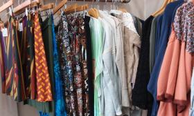 Some of the colorful skirts, tops, and dresses found at 360 Boutique in St. Augustine.