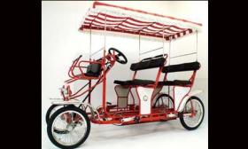 Ride in Style's tour vehicles are shaded and electrically-assisted, making for comfortable and relaxing tours.