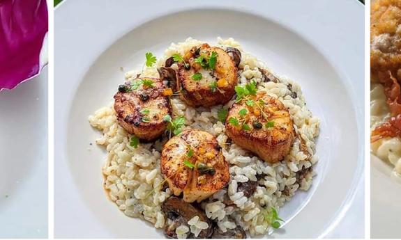 Scallop Risotto at Amici Italian Restaurant in St. Augustine.