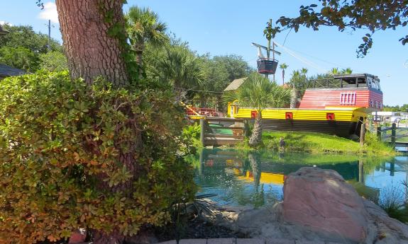 The pirate ship hole at the Anastasia Miniature Golf Course in St. Augustine.