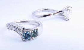 Engagement rings from Anchor Boutique in St. Augustine.