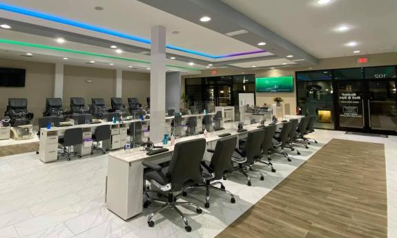 Inside Avalon Nails and Spa in St. Augustine, FL