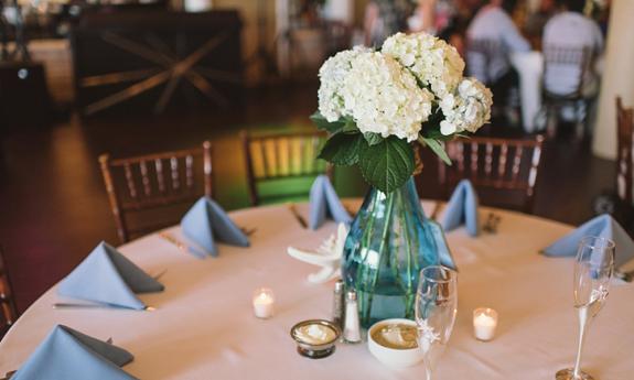 The Bayview Room at A1A Ale Works offers an elegant venue for a wedding or banquet.