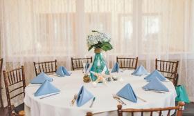 The Bayview Room at A1A Ale Works offers an elegant venue for a wedding or banquet.