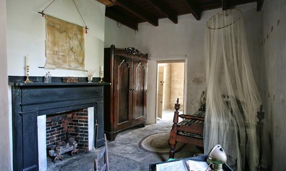 The Sea Captains bedroom at the Ximenez-Fatio House in St. Augustine, Fl 
