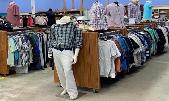 Inside the Betty Griffin Center Thrift Shoppe in St. Augustine, FL.