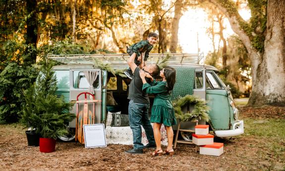 A St. Augustine family captured by Bridget Gabrielle Photography.