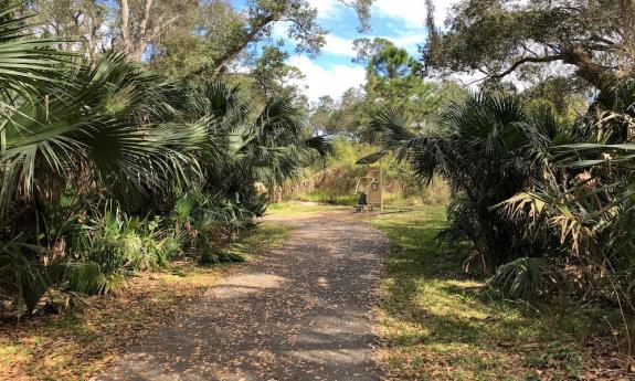 One of the nature trails used by bikers, walkers, and hikers