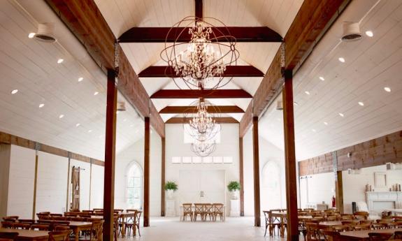 Inside Chandler Oaks Barn in St. Augustine.