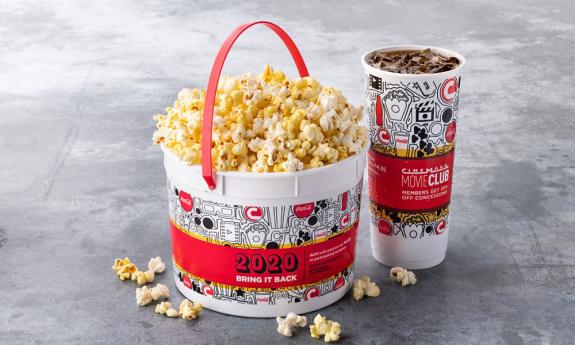 Popcorn and less traditional snacks can be purchased at Cinemark in Durbin Park, north of St. Augustine.