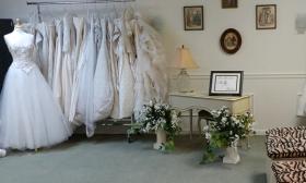 The showroom at Daniel Thompson Bridals in St. Augustine.
