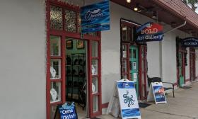 The exterior of Dauphin Gallery at 51B Cordova Street in St. Augustine.