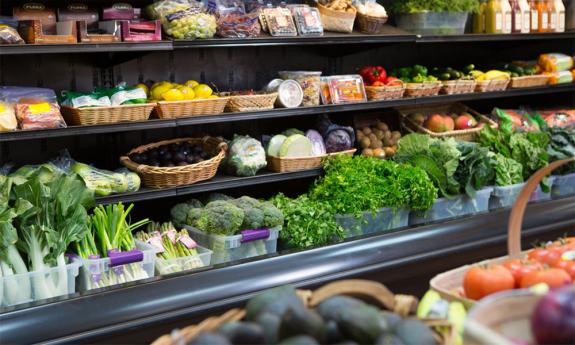 The produce section at Diane's Natural Foods in St. Augustine.