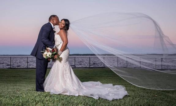 A bride and groom shot by Divine Studios in St. Augustine.