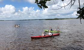 Kayaking at Genung's Fish Camp in St. Augustine, Florida.