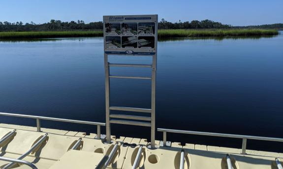 An accessible launch for canoes and kayaks at Faver-Dykes State Park in St. Augustine.