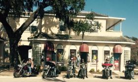 Bikers visiting Fifi's Fine Resale Apparel of St. Augustine 