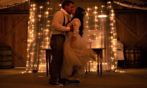 Newlyweds at the Floriday Agricultural Museum just south of St. Augustine.