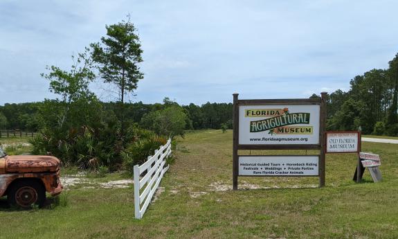 The entrance to the Florida Agricultural Museum, which sits on 460 acres a half-hour south of St. Augustine.