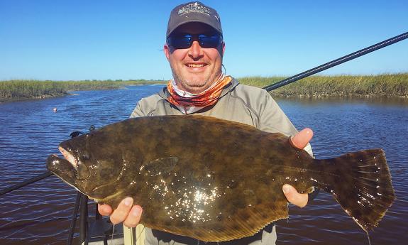 Caught a flounder