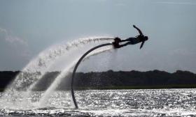 St. Augustine visitors and locals can try something new and exciting with a flyboarding tour from Extreme Water Adventures.