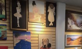 Susan Lorenz is one of the local artists whose work is displayed at the Galeria Lyons in St. Augustine, Florida.