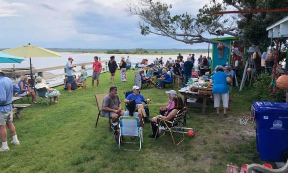 Event space at Genung's Fish Camp in St. Augustine, Florida.