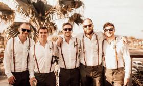 Groomsmen photo with EP Events in St. Augustine, Florida