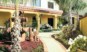 Beautiful suites with outdoor patios at Vilano Beach Hampton Inn.