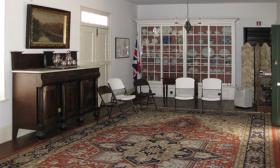 The sitting room of the Peña-Peck House in St. Augustine, Florida.
