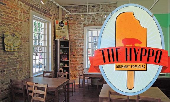 The Hyppo welcomes guests to try one of their delicious homemade popsicles in an array of flavors.