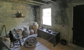 Storage room for dry goods at the Oldest House.