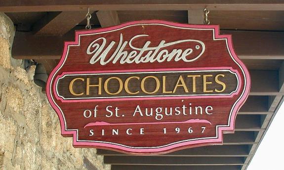 Whetstone Chocolates located on St. George Street in the Historic District of St. Augustine.