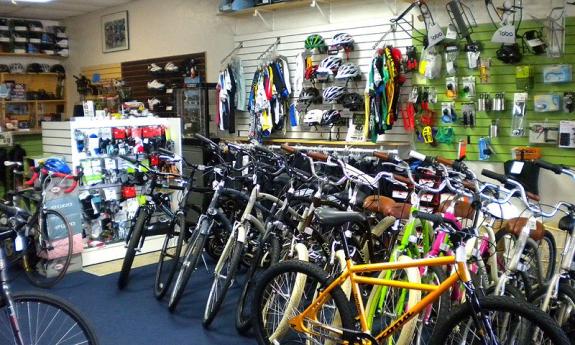 Bikes waiting for owners at A1A Cycle Works in St. Augustine