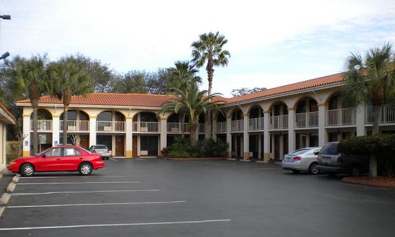 Outside of the Best Western Historic Inn in north St. Augustine.