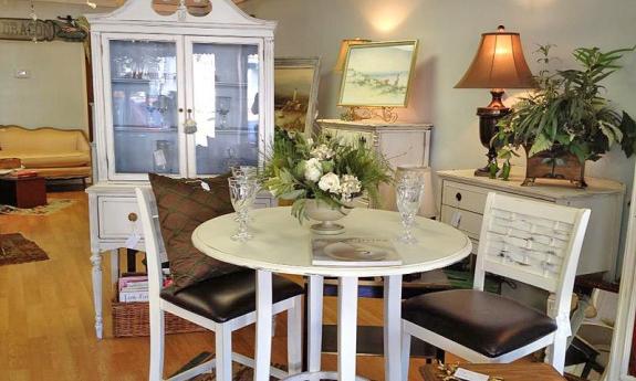 A lovely painted dining set found at the Painted Lady in St. Augustine.